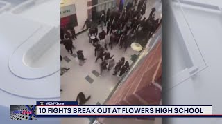 10 fights break out at Prince Georges County high school [upl. by Arhna]