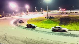 1182024 auburndale speedway mini stock crash o mania day 1 [upl. by Adena]