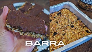 Barrinha de cereal saudável e deliciosa  SEM AÇÚCAR SEM GORDURA [upl. by Ahsoem605]