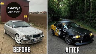 BUILDING A BMW E36 IN 10 MINUTES  Drift Build [upl. by Naibaf]