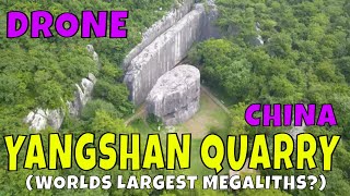 YANGSHAN QUARRY DRONE  MEGALITHS of CHINA [upl. by Altheta]