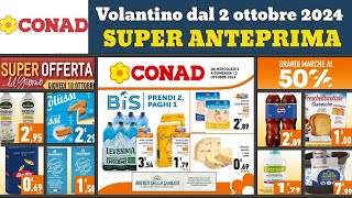 volantino CONAD bis dal 2 ottobre 2024 🔥 anteprima ✅ Sconti al 50 offerte e promozioni [upl. by Htiaf800]