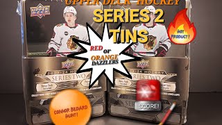 ✨️ CONNOR BEDARD DAZZLES ✨️ IN 202324 UPPER DECK SERIES 2 HOCKEY RETAIL TINS ×2 BREAK hockeycards [upl. by Frick671]