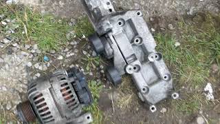 Volvo S60 24 D5 2006 Alternator removal 2000  2009 V70 S80 [upl. by Aihsilef]