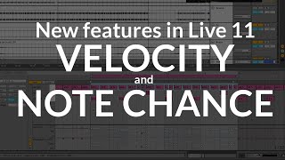 Ableton Live 11 How to use Velocity and Note Chance – By an Ableton Certified Trainer [upl. by Dareece722]