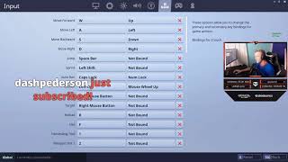 Tfue Shows New Keybinds For Fortnite [upl. by Kcirddehs]