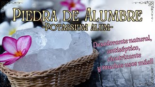 Grandes beneficios de la PIEDRA DE ALUMBRE para una vida más sana alumbre notoxico [upl. by Lura]