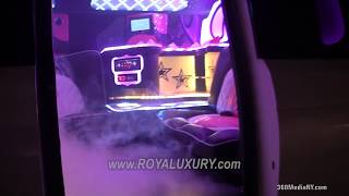 SMOKE MACHINE with DISCO lights in a RANGE ROVER limousine  2023 update [upl. by Lanctot370]