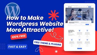 How to Make Wordpress Website More Attractive  Build Website From Scratch Wordpress [upl. by Lindi]