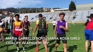 Maria Carrillo boys advance to state in relay [upl. by Dilaw189]