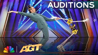 Daniel Simu And His Dancing Robot SURPRISE The Judges With Acrobotics  Auditions  AGT 2024 [upl. by Eimaraj]