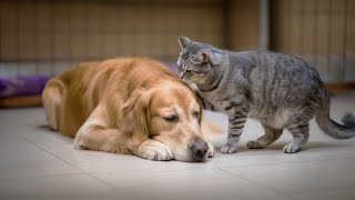 Blind Dog Was About To Give Up On Life Then THIS Cat Did Something NO ONE Expected [upl. by Amlus]