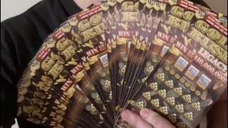 Scratching 600 in New Gold Rush Legacy Scratch Offs Can we Win Big [upl. by Eiralih41]