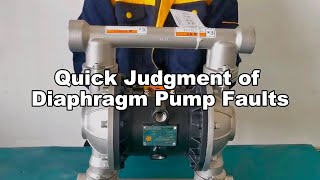 Quick Judgment of Diaphragm Pump Faults diaphragmpump airpressure inspection pumps [upl. by Esoranna]