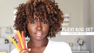 HOW TO  FLEXI ROD SET  Creme of Nature NEW BLOW OUT CREME [upl. by Shah]