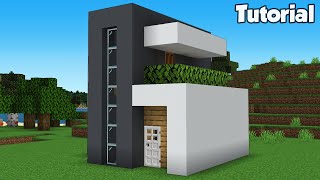 Minecraft How to Build MrBeasts Modern House Tutorial Easy 33 [upl. by Emiolhs]