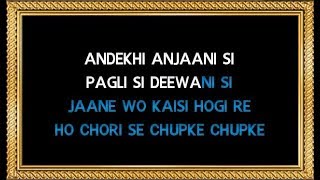 Andekhi Anjani Si  Karaoke  Mujhse Dosti Karoge  Udit Narayan amp Lata Mangeshkar [upl. by Aenad]