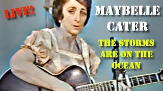 Maybelle Carter  The Storms Are On The Ocean 1963 Colorized [upl. by Nairbal]