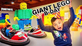 Giant LEGO Birthday Party or FORTNITE Shawns Bday Vlog FV Family [upl. by Harve]