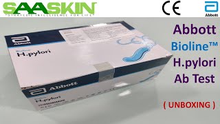 Abbott Bioline™ Hpylori Antibody Test Kit  UNBOXING  04FK10 Antibody Test Abbott Point of Care [upl. by Bohaty]