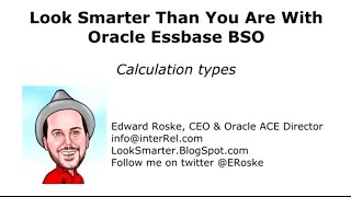 Essbase Calculation Types [upl. by Sirmons213]