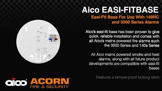 Aico EASIFITBASE EasiFit Base For Use With 140RC and 3000 Series Alarms  Acorn Fire amp Security [upl. by Kreit]