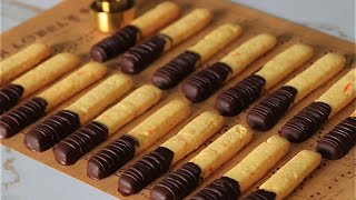 ğŸŠPORTAKALLI Ã‡UBUK KURABÄ°YESUNUMU VE LEZZETÄ° MUHTEÅEMğŸ˜Cookies Stick Kurabiye Tarifleri  ASMR [upl. by Roydd]