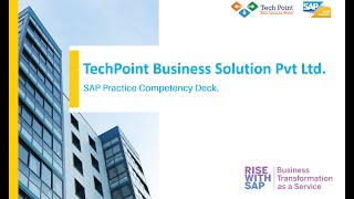 TECHPOINT BSPL SAP Gold Partner Corporate DeckFull [upl. by Giorgi]