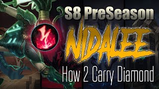 How 2 Carry Diamond Nidalee Jungle Season 8 Patch 723  Full Game Commentary [upl. by Harcourt654]