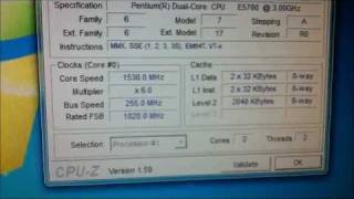 Pentium Dual Core E5700 300Ghz Overclocked 383Ghz [upl. by O'Reilly294]