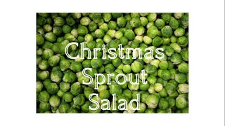 Christmas Sprout Salad Frugal living [upl. by Leta161]