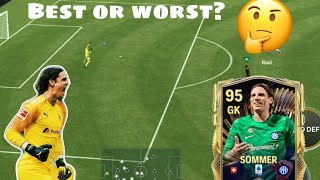 YANN SOMMER UTOTS CARD REVIEW  EA FC MOBILE 24  REVIEW VIDEO [upl. by Sekofski]