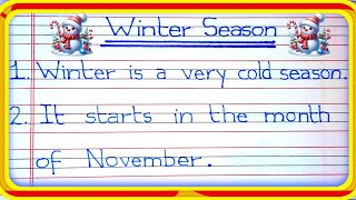 Essay On Winter Season In English  10 Lines Essay On Winter Season In English video english [upl. by Secnirp]