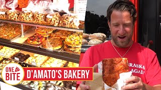 Barstool Pizza Review  DAmatos Bakery Chicago IL [upl. by Adanar204]