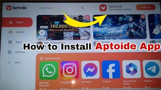 HOW To Install Aptoide Tv App in LG smart TV [upl. by Orodoet]