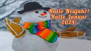 Hallo Januar☃️❄️ Hallo Neujahr 2024🎄🎉 Frohes Neues Jahr und einen schönen Januar🍀 Ganz Liebe Grüße💖 [upl. by Zetroc]