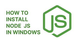 How To Install Nodejs and npm On windows [upl. by Nimaynib474]