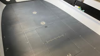 Thermolite boat flooring install [upl. by Ardnikat]