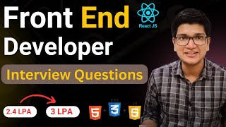 Front End Developer Interview Questions for Freshers  HTML CSS and JavaScript [upl. by Ree]