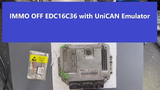 Renault EDC16C36  UniCAN Emulator install for IMMO OFF [upl. by Forcier]