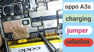 oppo a3s charging jumper solution  oppo A3s charging jumper 100 solution [upl. by Claudina]