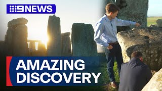 Aussie researchers make extraordinary discovery about Stonehenge  9 News Australia [upl. by Atiuqihs]