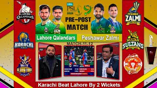 Lahore vs Peshawar  Quetta Face Multan PSL 2024  Karchi Kings Beat Lahore Qalanadar by 2 Wickets [upl. by Eessej]