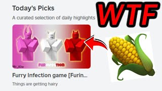 roblox just promoted a corn game [upl. by Sardella226]