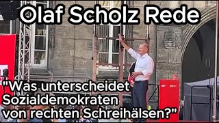 Olaf Scholz Rede  Wahlkampf Chemnitz 30082024 [upl. by Akitnahs]