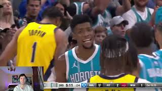 hornets vs pacers resumen nba reaccion [upl. by Eelatan]