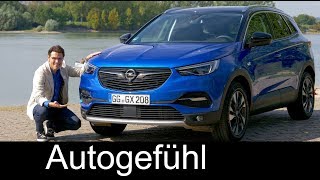 Opel Grandland X FULL REVIEW test driven 12 allnew Vauxhall SUV 2018  Autogefühl [upl. by Ramyaj]