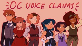 OC voice claims [upl. by Elgar]