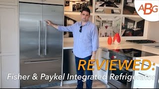 Fisher Paykel Integrated Refrigerator Review  36quot French Door NEW FOR 2017 [upl. by Amling]