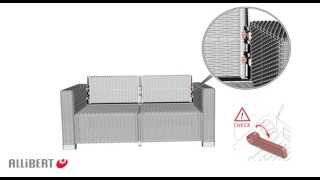 Allibert California Lounge Set 2Sitzer  Aufbauvideo [upl. by Lief855]